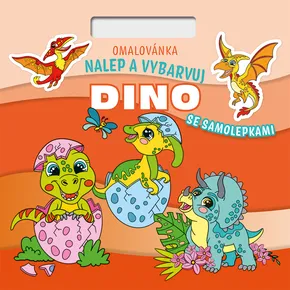 Malbuch Kleben und ausmalen! Dino